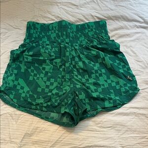 JoyLab Green Geometric Women's Athletic Shorts